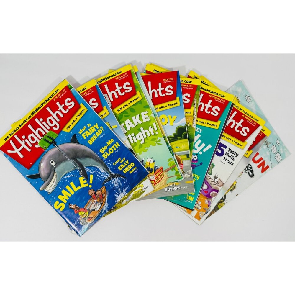 Highlights Magazine for Children 11 Issues Plus Puzzle Book Year 2020 Crafts